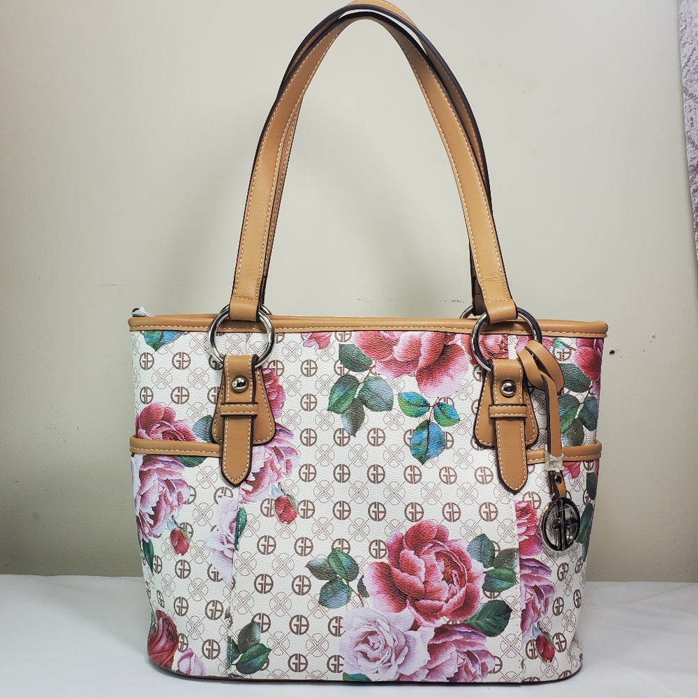 Pre Loved Giani Bernini Floral Tote Bag